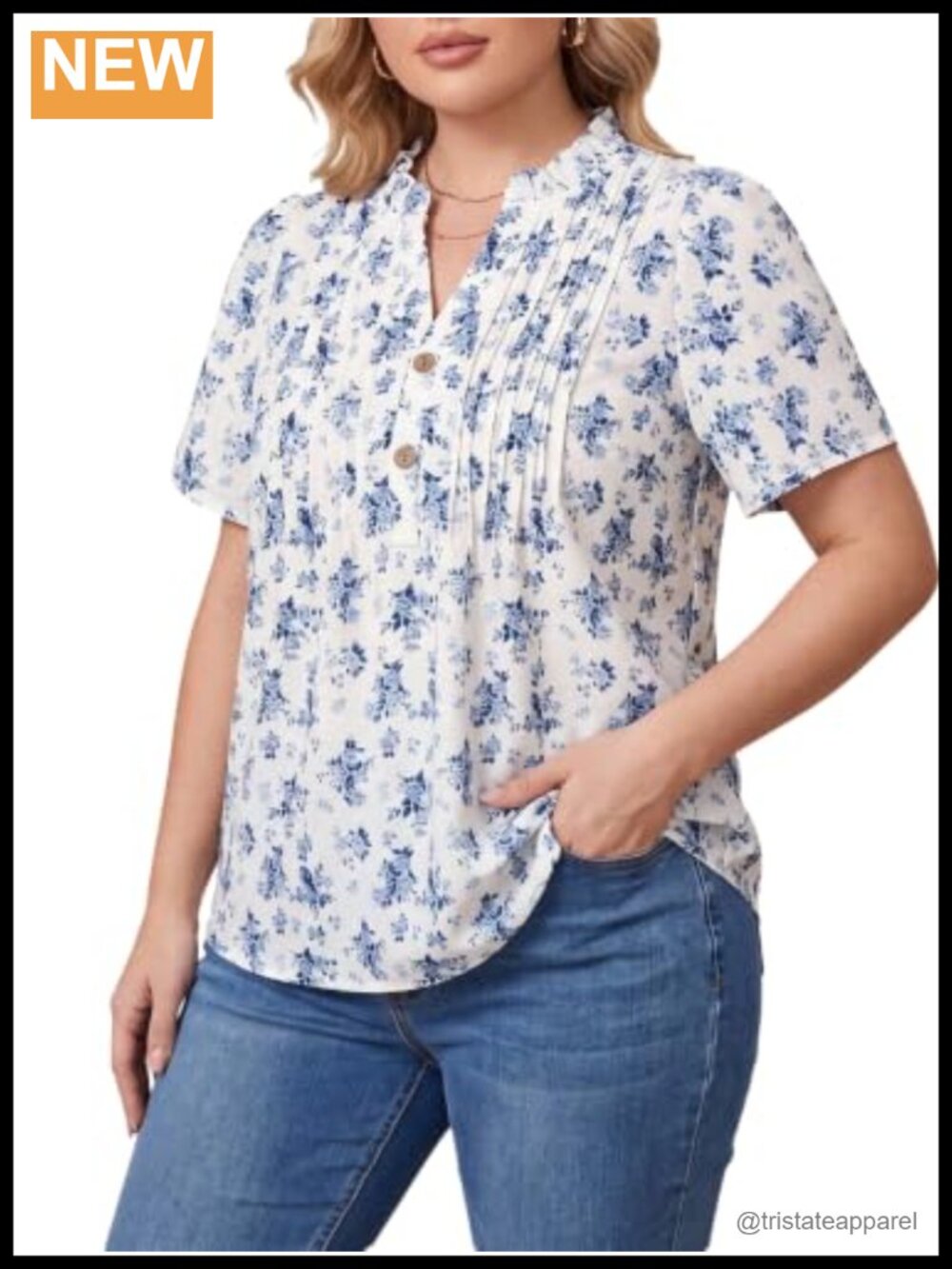 Plus Size Puff Sleeve Blouse Floral Peasant Top Cottagecore